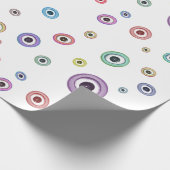 kleurrijke ogen cadeaupapier (Hoek)