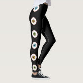 Kleurrijke Ogen Halloween Oogbollen Bloeddoorlopen Leggings (Rechts)