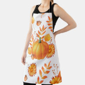 Kleurrijke oktober pompoenen herfstpatroon schort (Insitu)