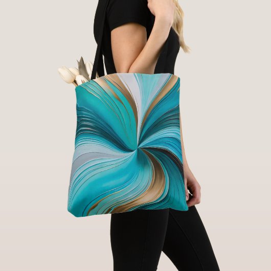 Kleurrijke olieverf Art Canvas tas (Dichtbij)