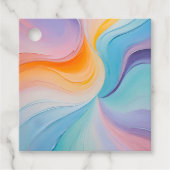 Kleurrijke olieverf Art Gift Labels (Voorkant)