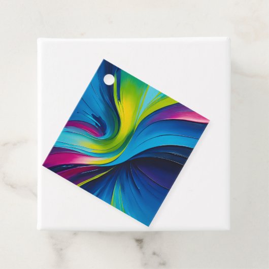 Kleurrijke olieverf Art Gift Labels (In situ)