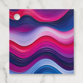 Kleurrijke olieverf Art Gift Labels