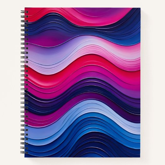 Kleurrijke olieverf Art Spiral Notitieboek (Voorkant)