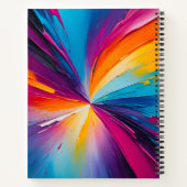 Kleurrijke olieverf Art Spiral Notitieboek (Achterkant)
