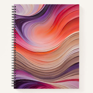 Kleurrijke olieverf Art Spiral Notitieboek