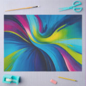 Kleurrijke olieverf Art Tissue Paper Tissuepapier (Craft)