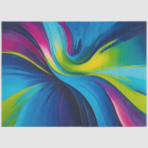 Kleurrijke olieverf Art Tissue Paper Tissuepapier