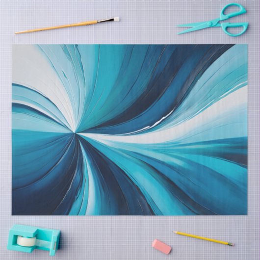 Kleurrijke olieverf Art Tissue Paper Tissuepapier (Craft)