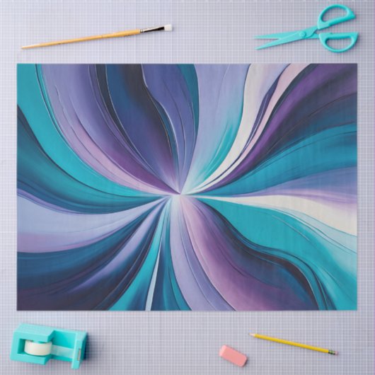 Kleurrijke olieverf Art Tissue Paper Tissuepapier (Craft)