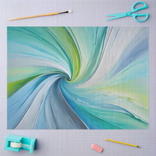 Kleurrijke olieverf Art Tissue Paper Tissuepapier (Craft)