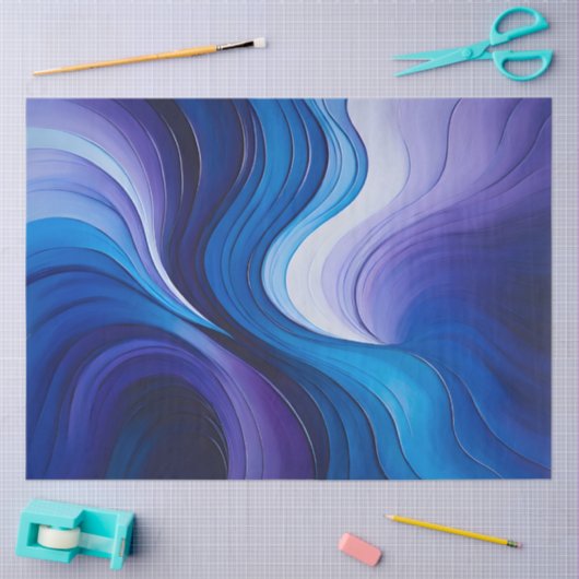 Kleurrijke olieverf Art Tissue Paper Tissuepapier (Craft)