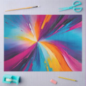 Kleurrijke olieverf Art Tissue Paper Tissuepapier (Craft)