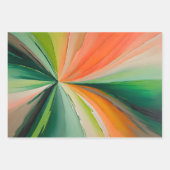 Kleurrijke olieverf Art Wrapping Paper Sheets (Voorkant 3)