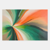 Kleurrijke olieverf Art Wrapping Paper Sheets (Voorkant 2)