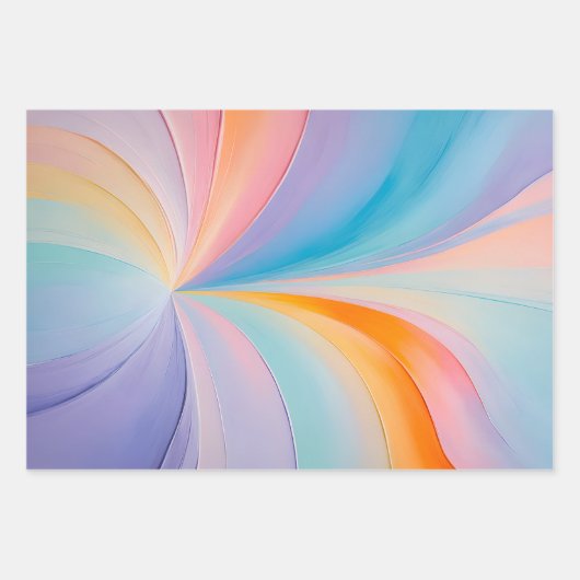 Kleurrijke olieverf Art Wrapping Paper Sheets (Voorkant 2)