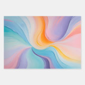 Kleurrijke olieverf Art Wrapping Paper Sheets (Voorkant)