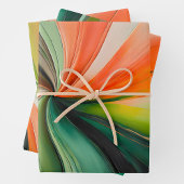 Kleurrijke olieverf Art Wrapping Paper Sheets