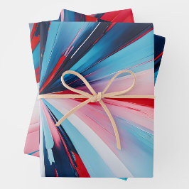 Kleurrijke olieverf Art Wrapping Paper Sheets
