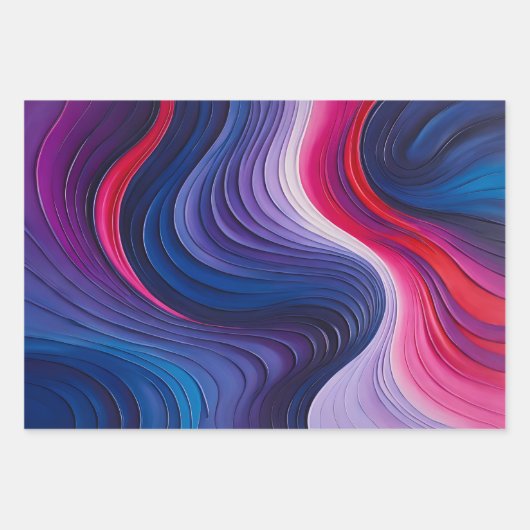 Kleurrijke olieverf Art Wrapping Paper Sheets (Voorkant 2)