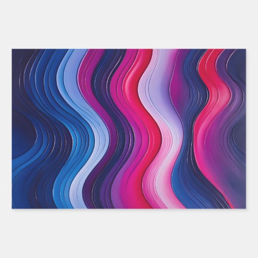 Kleurrijke olieverf Art Wrapping Paper Sheets (Voorkant)