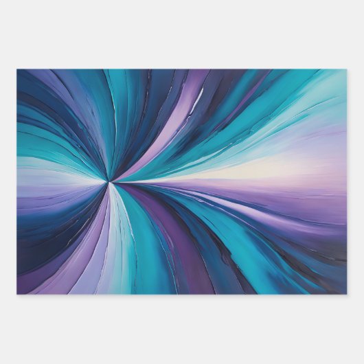 Kleurrijke olieverf Art Wrapping Paper Sheets (Voorkant 3)