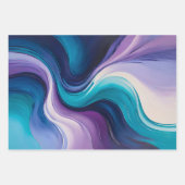 Kleurrijke olieverf Art Wrapping Paper Sheets (Voorkant 2)