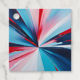Kleurrijke Olieverf Kunst Cadeautags Bedankjes Labels