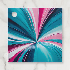 Kleurrijke Olieverf Kunst Cadeautags Bedankjes Labels