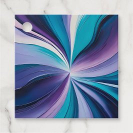 Kleurrijke Olieverf Kunst Cadeautags Bedankjes Labels