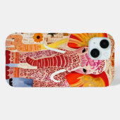 Kleurrijke Olifant Collage Kunst  Case-Mate iPhone Case (Achterkant (horizontaal))