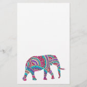 Kleurrijke olifant flyer (Achterkant)