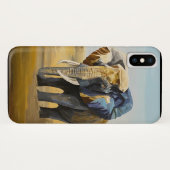 Kleurrijke olifant iPhone hoesje (Achterkant (horizontaal))