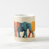 Kleurrijke olifant  koffiemok (Center)