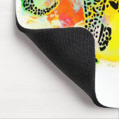 kleurrijke olifant muismat (Hoek)