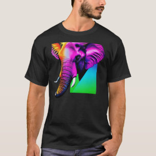 Kleurrijke Olifant Onderzetter Glas Onderzetter Ca T-shirt