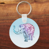 kleurrijke olifant sleutelhanger (Voorkant)