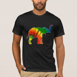 kleurrijke olifant t-shirt
