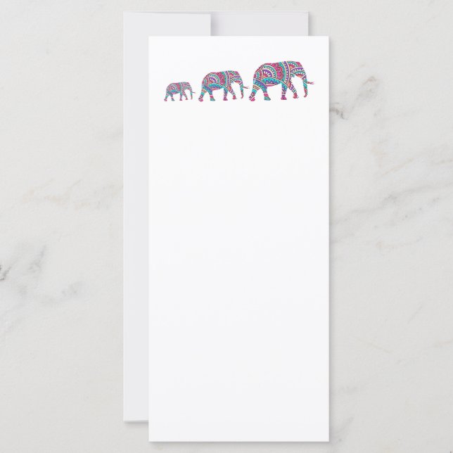 Kleurrijke olifanten (Voorkant)