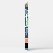 Kleurrijke olifanten, Olifantspatroon, Jouw naam Case-Mate iPhone Case (Achterkant / Rechts)