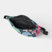 kleurrijke olifanten, patroon van olifanten, zigza heuptasje (Open)