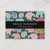 Kleurrijke olifanten, Play Center, Activity Center Visitekaartje (Voorkant)