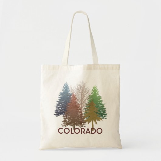 Kleurrijke olijfbomen, herbruikbaar als kruidzak tote bag (Voorkant)