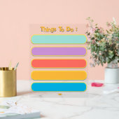 Kleurrijke om te doen lijst dag planner acryl bord (Huwelijk)