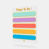 Kleurrijke om te doen lijst dag planner acryl bord (Hoek)