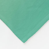 Kleurrijke Ombre Gradient Blauwgroen Perzik Roze Fleece Deken (Hoek)