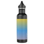 Kleurrijke Ombré scriptnaam Waterfles (Links)