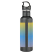 Kleurrijke Ombré scriptnaam Waterfles (Achterkant)