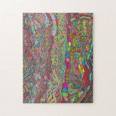 Kleurrijke omgeving in mazen legpuzzel (Verticaal)