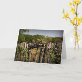 "Kleurrijke Omheining " Kaart (Gele Bloem)